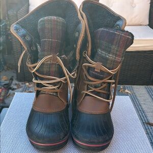 Time and Tru Womens Winter Boots Temp Rated-5°F Memory Foam Skid Resistant Sz 10